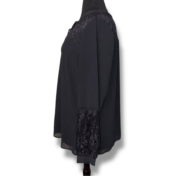CITY CHIC Mysterious Lace Top - Black Plus 20 (L) - Picture 3 of 16